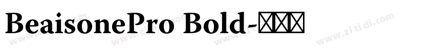 BeaisonePro Bold字体转换